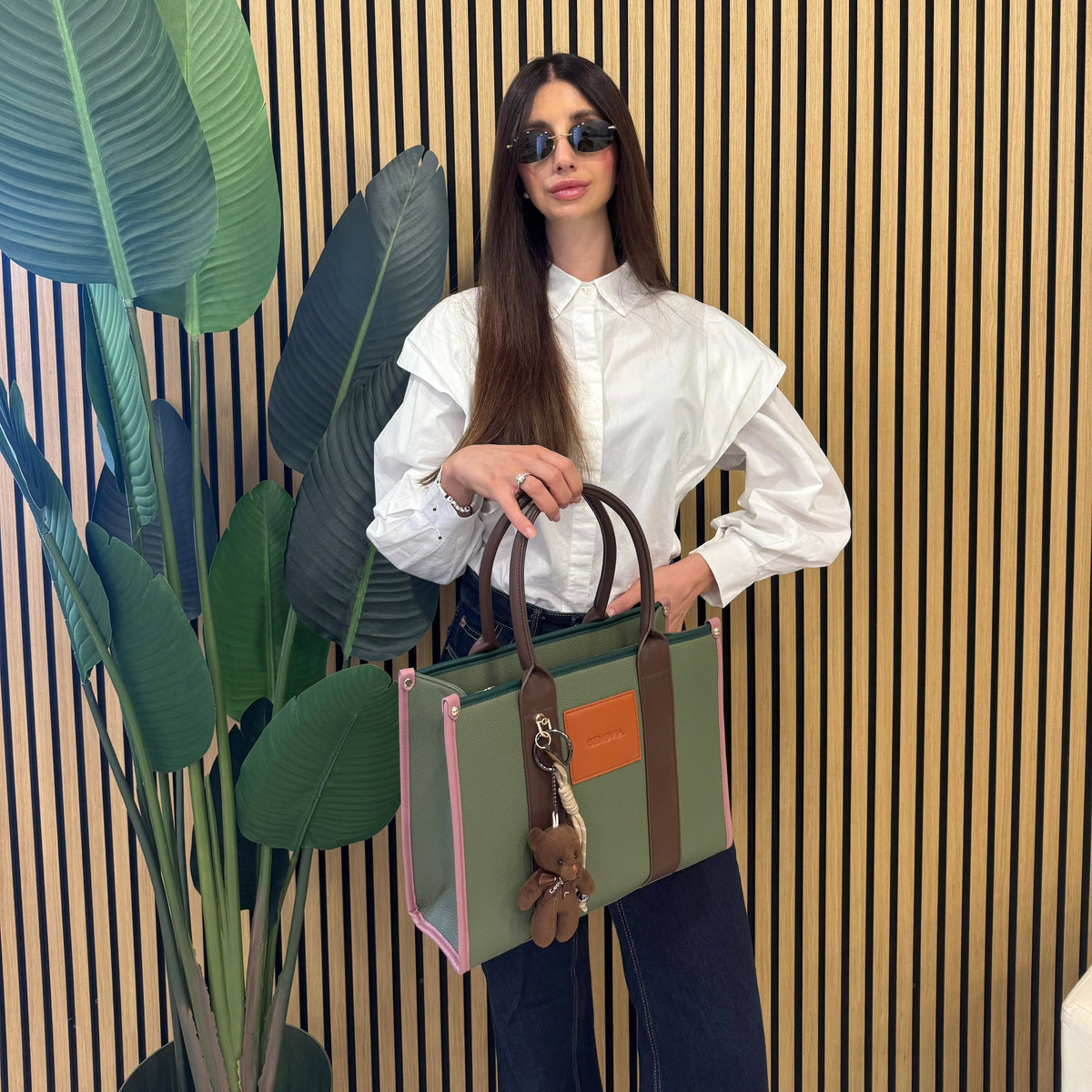 GENOVIA TOTE BAG  + PORTACHIAVI TEDDY 🧸