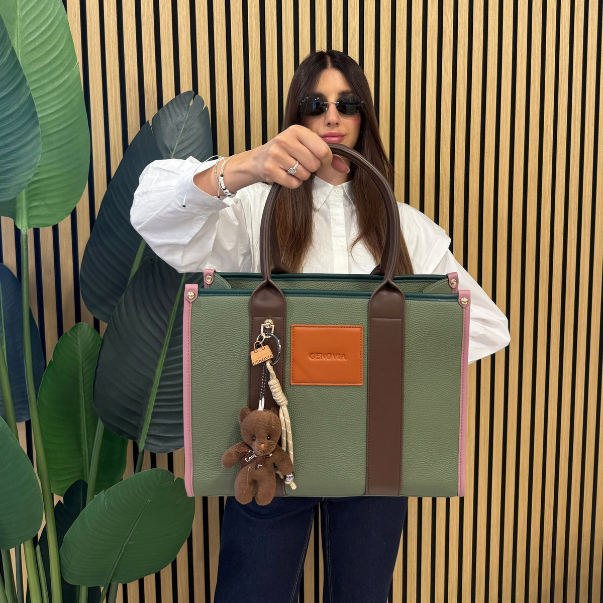 GENOVIA TOTE BAG  + PORTACHIAVI TEDDY 🧸