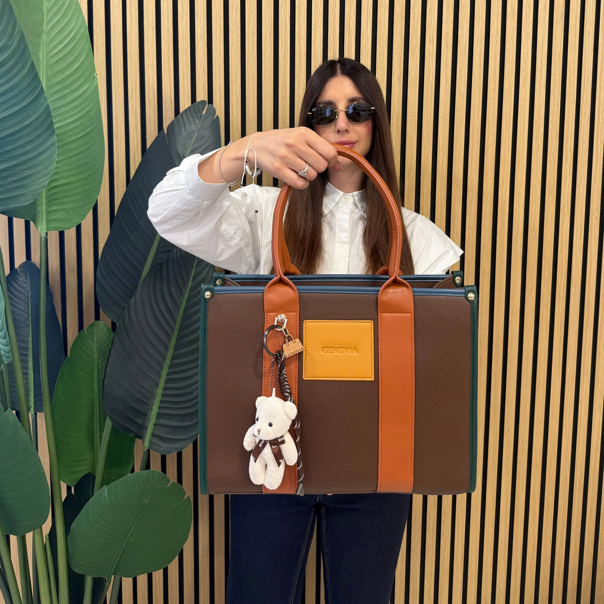 GENOVIA TOTE BAG  + PORTACHIAVI TEDDY 🧸