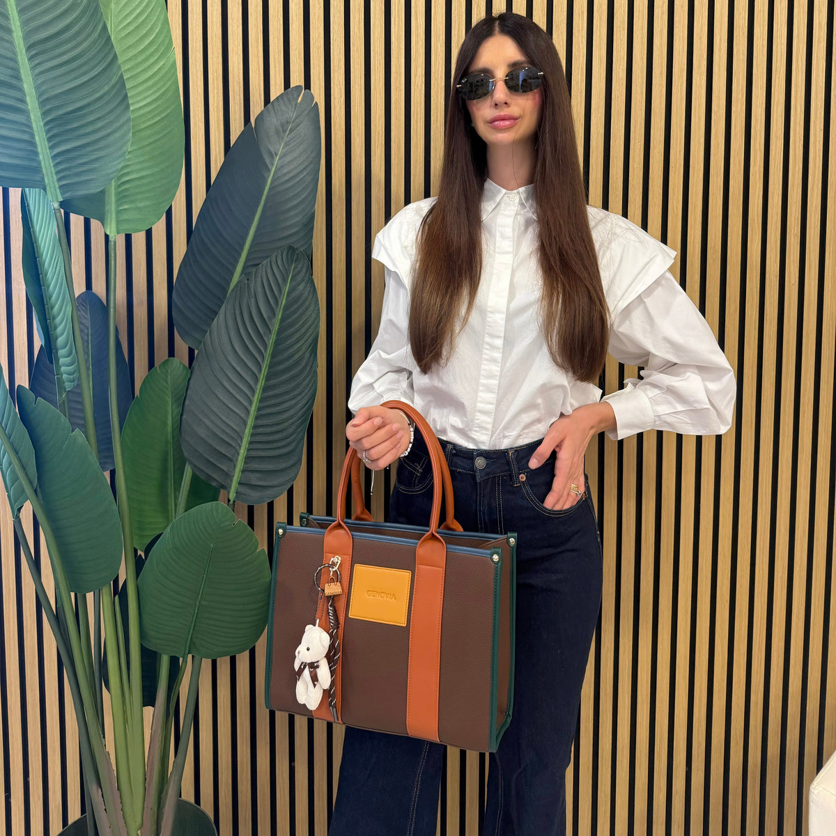 GENOVIA TOTE BAG  + PORTACHIAVI TEDDY 🧸