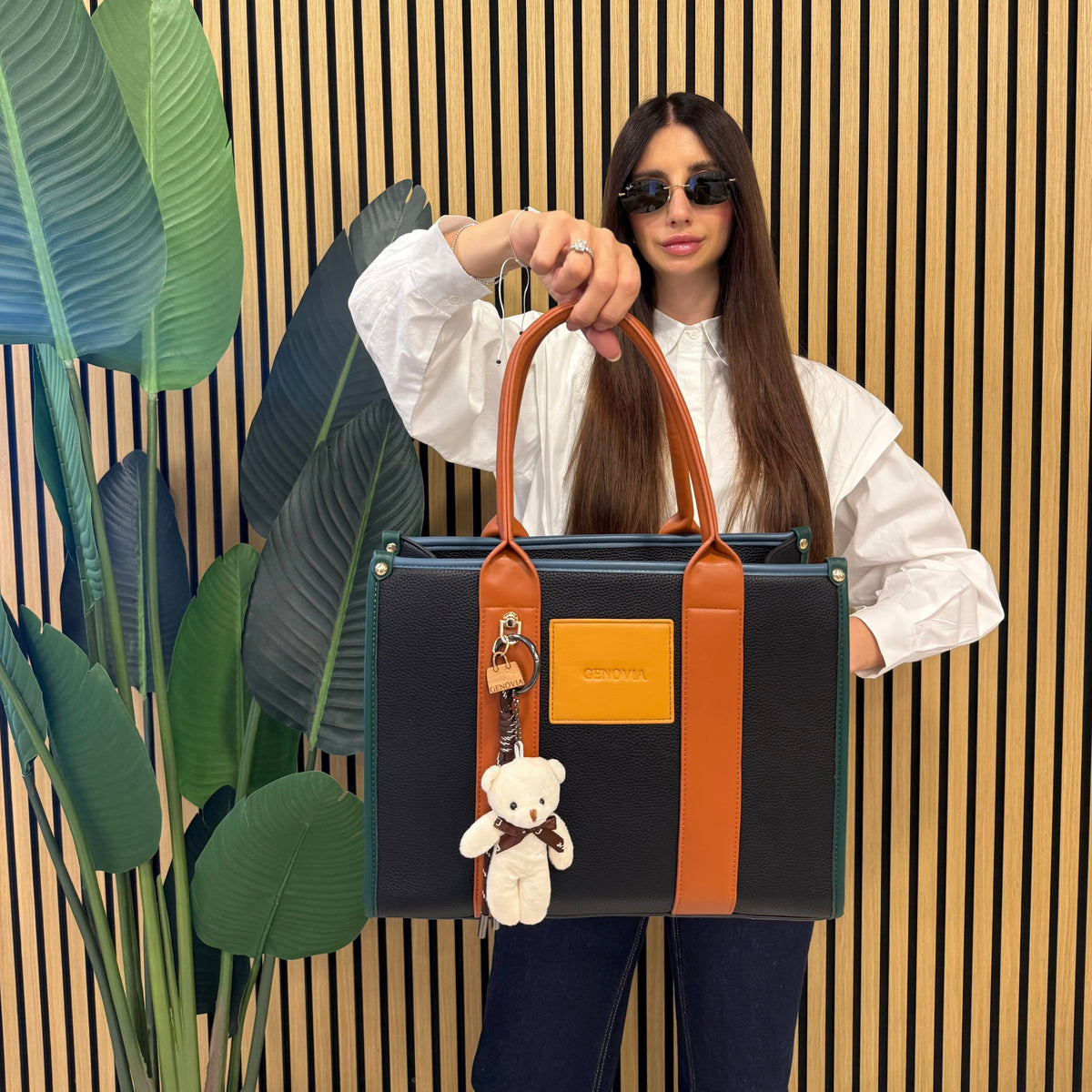 GENOVIA TOTE BAG  + PORTACHIAVI TEDDY 🧸