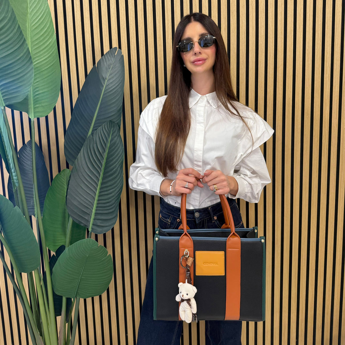 GENOVIA TOTE BAG  + PORTACHIAVI TEDDY 🧸