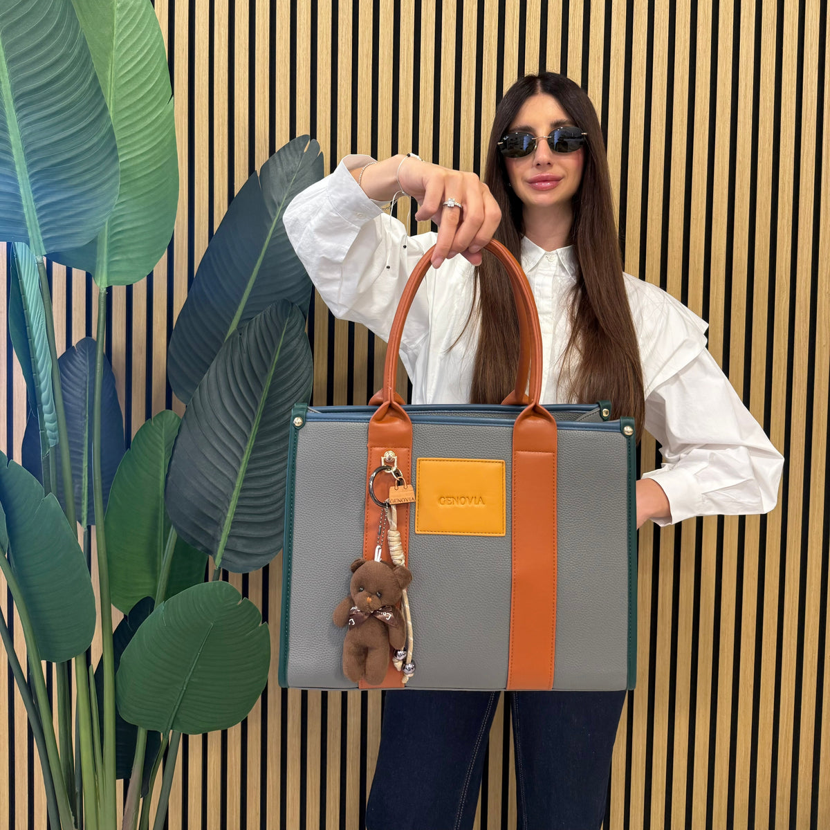 GENOVIA TOTE BAG  + PORTACHIAVI TEDDY 🧸
