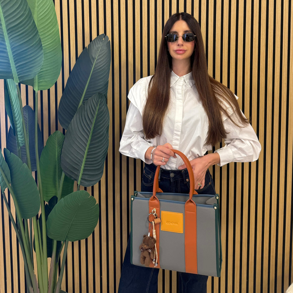 GENOVIA TOTE BAG  + PORTACHIAVI TEDDY 🧸