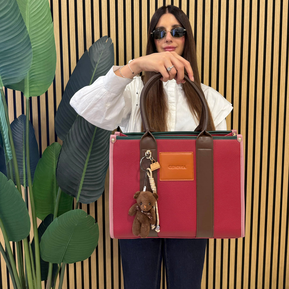 GENOVIA TOTE BAG  + PORTACHIAVI TEDDY 🧸