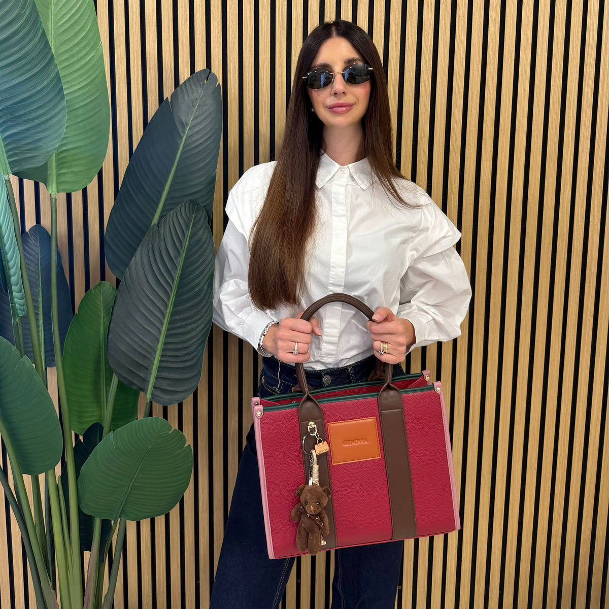 GENOVIA TOTE BAG  + PORTACHIAVI TEDDY 🧸