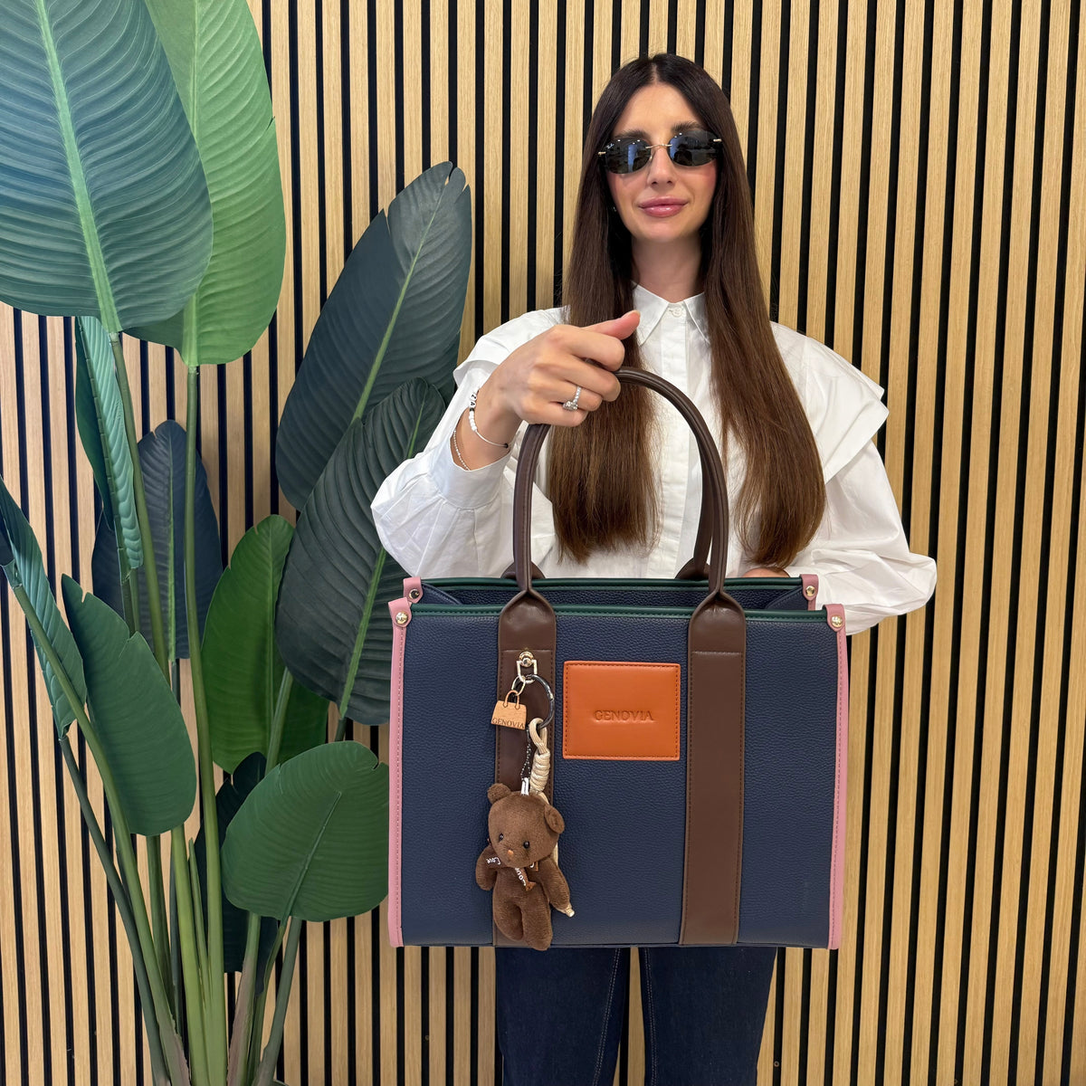 GENOVIA TOTE BAG  + PORTACHIAVI TEDDY 🧸