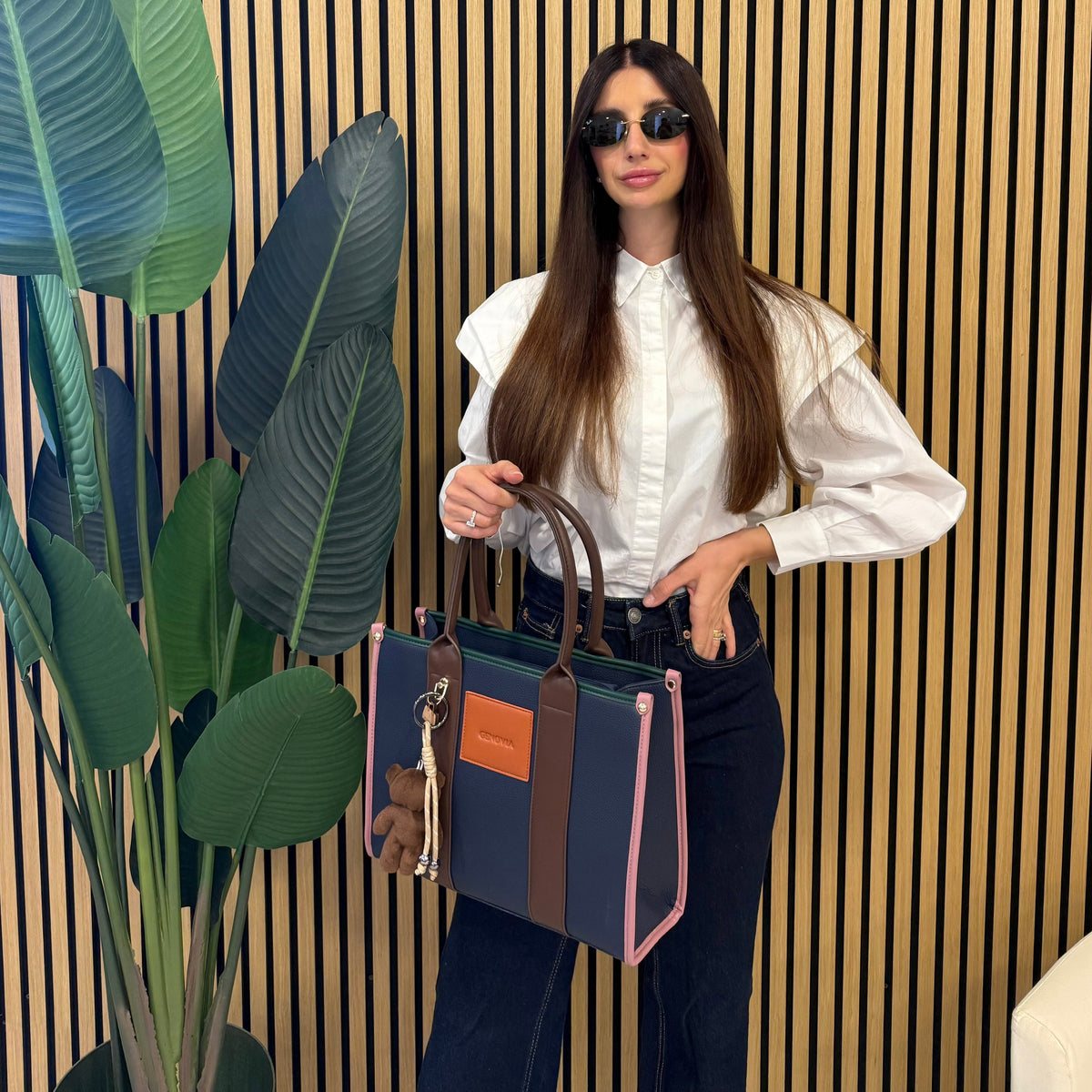 GENOVIA TOTE BAG  + PORTACHIAVI TEDDY 🧸