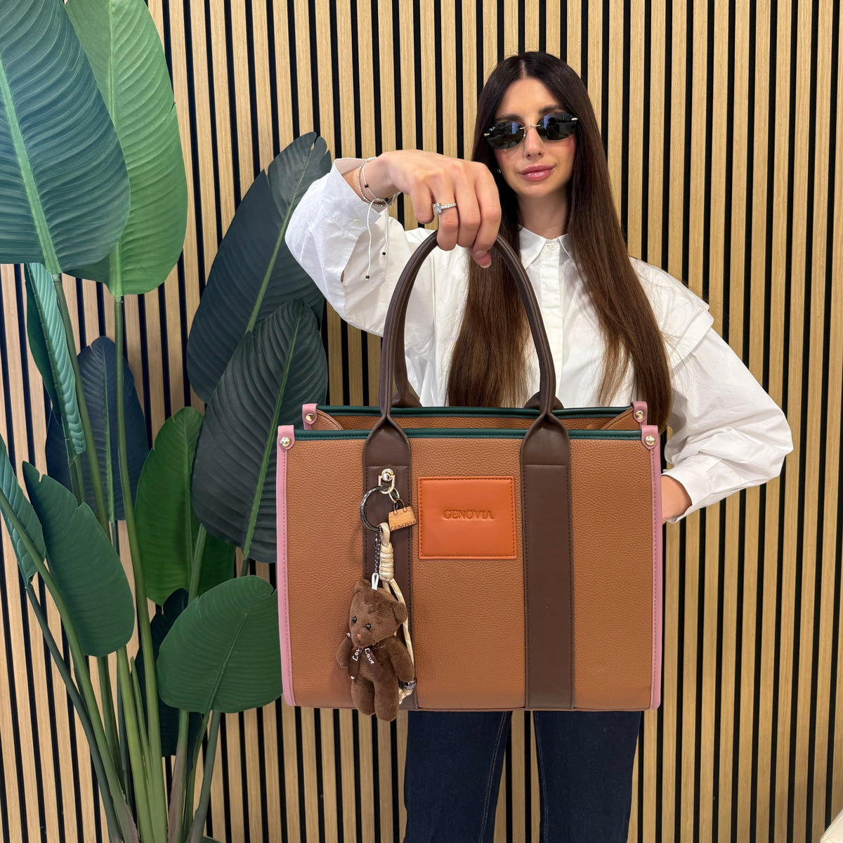 GENOVIA TOTE BAG  + PORTACHIAVI TEDDY 🧸