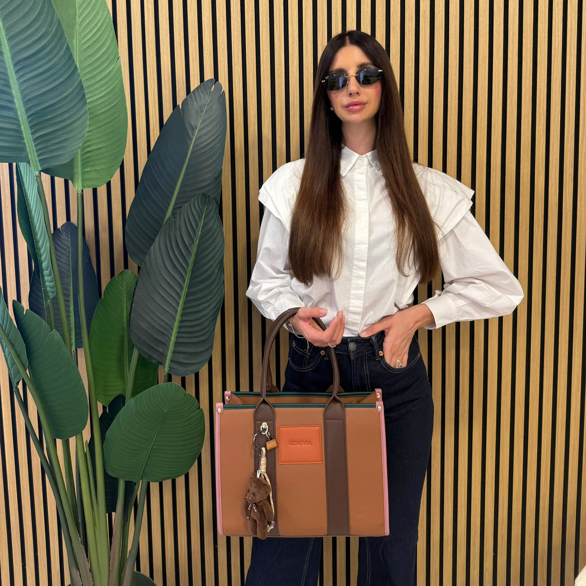GENOVIA TOTE BAG  + PORTACHIAVI TEDDY 🧸