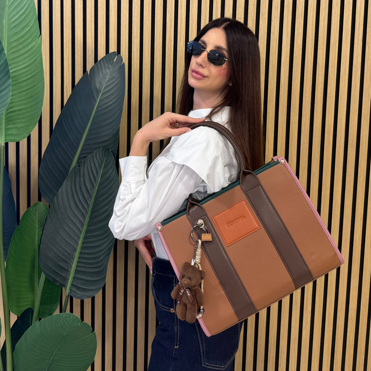 GENOVIA TOTE BAG  + PORTACHIAVI TEDDY 🧸