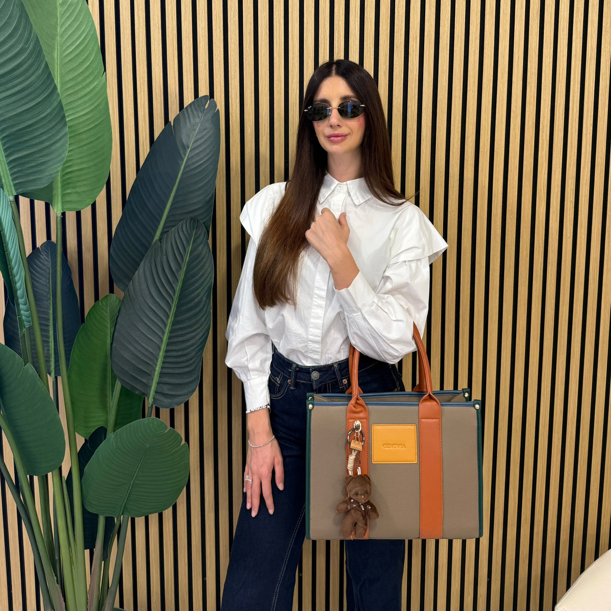 GENOVIA TOTE BAG  + PORTACHIAVI TEDDY 🧸
