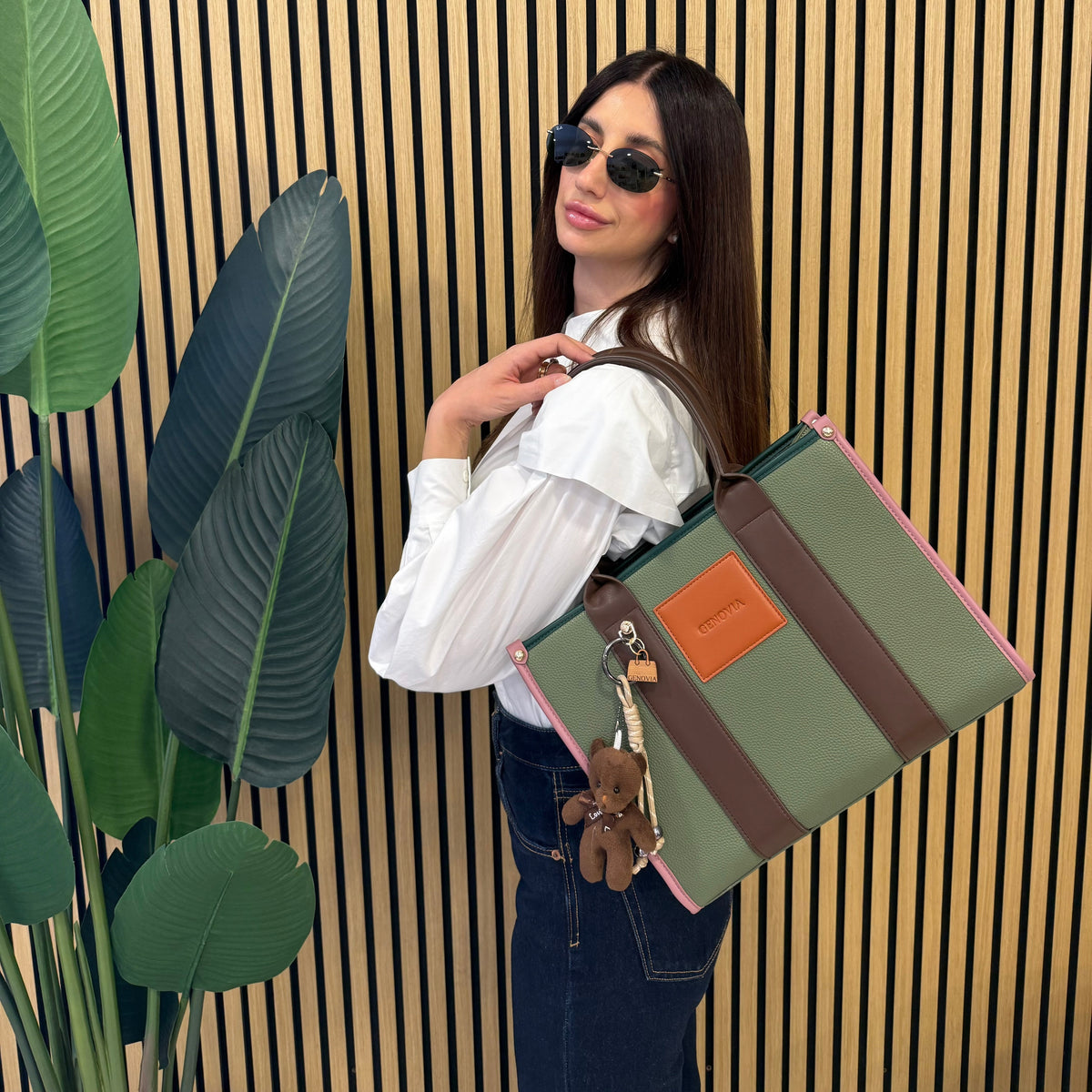 GENOVIA TOTE BAG  + PORTACHIAVI TEDDY 🧸