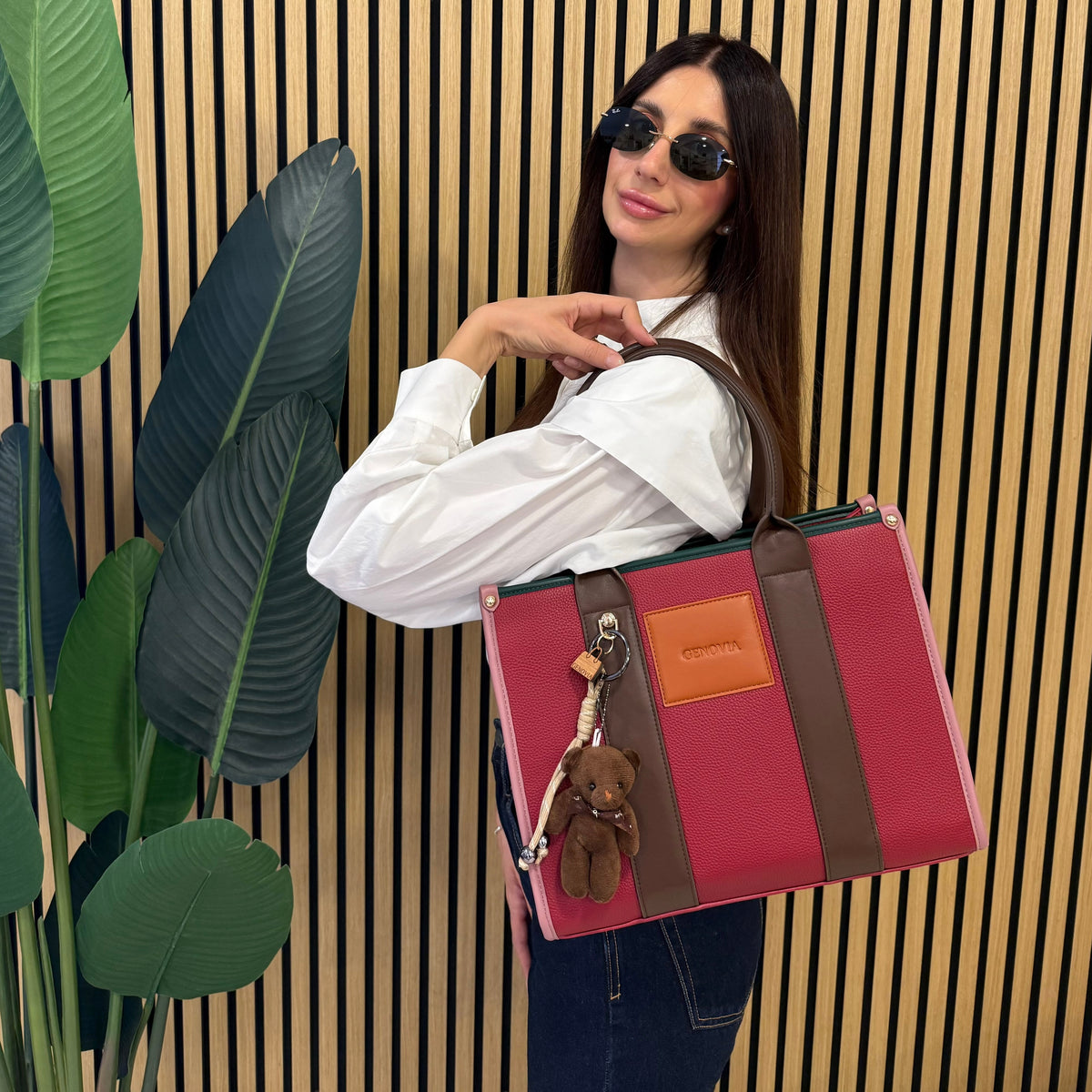 GENOVIA TOTE BAG  + PORTACHIAVI TEDDY 🧸