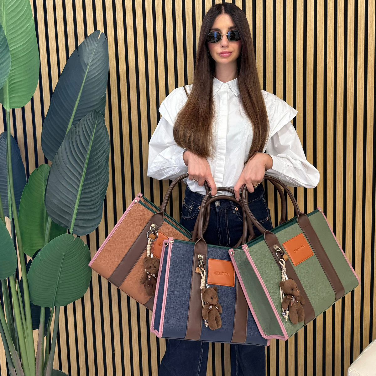 GENOVIA TOTE BAG  + PORTACHIAVI TEDDY 🧸