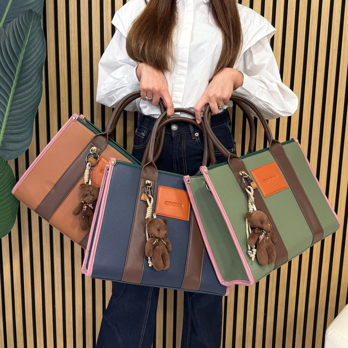 GENOVIA TOTE BAG  + PORTACHIAVI TEDDY 🧸
