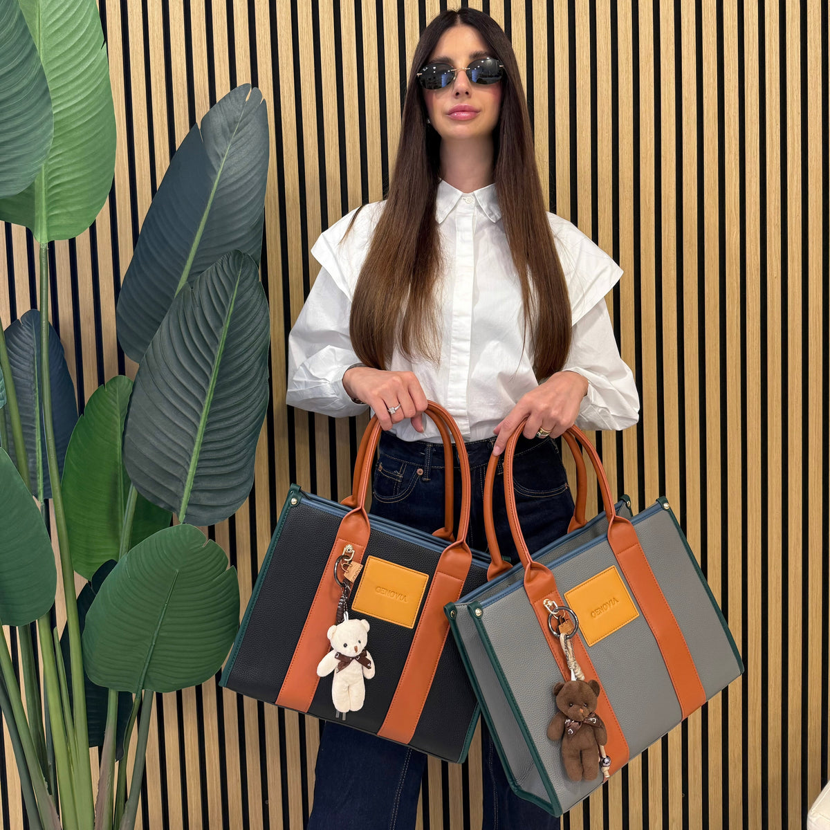 GENOVIA TOTE BAG  + PORTACHIAVI TEDDY 🧸