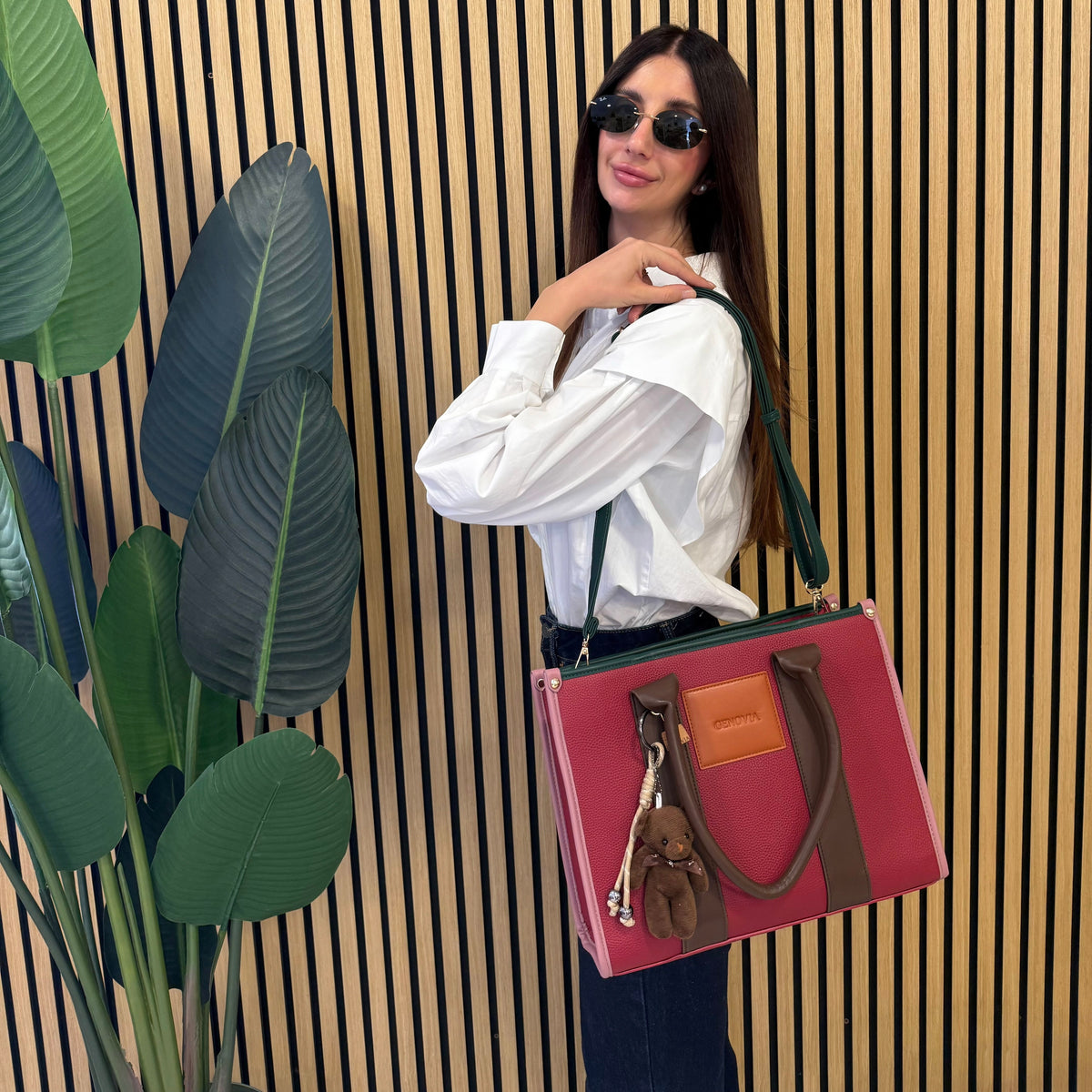 GENOVIA TOTE BAG  + PORTACHIAVI TEDDY 🧸