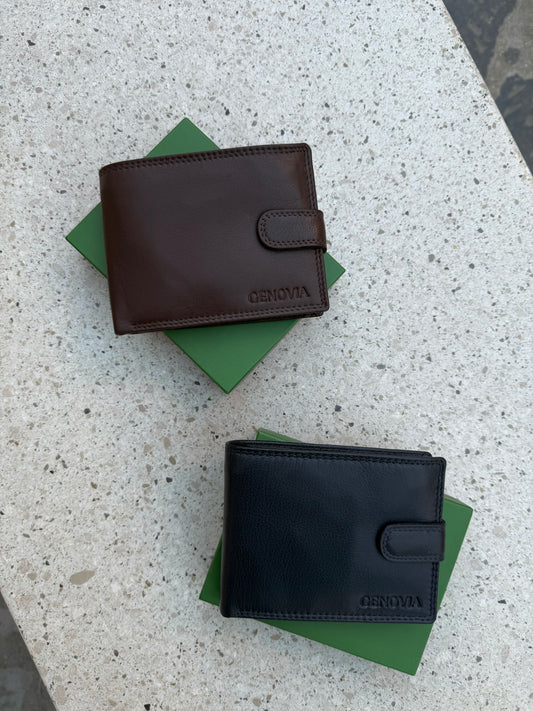 PORTAFOGLIO UOMO BOTTONCINO CON PORTASPICCI