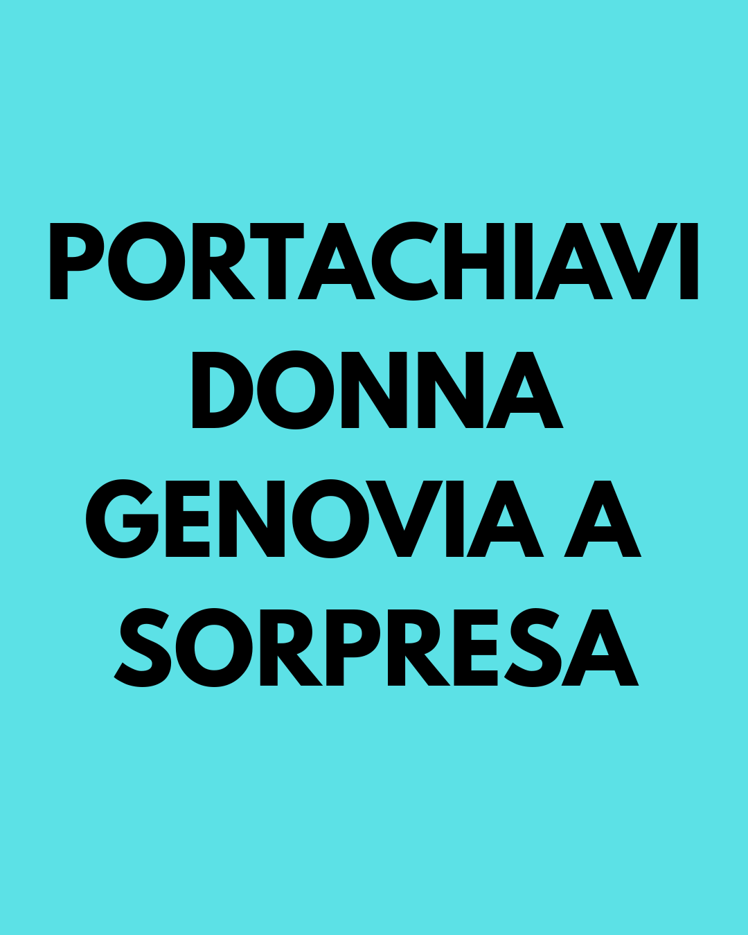 PORTACHIAVI GENOVIA DONNA A SOPRESA