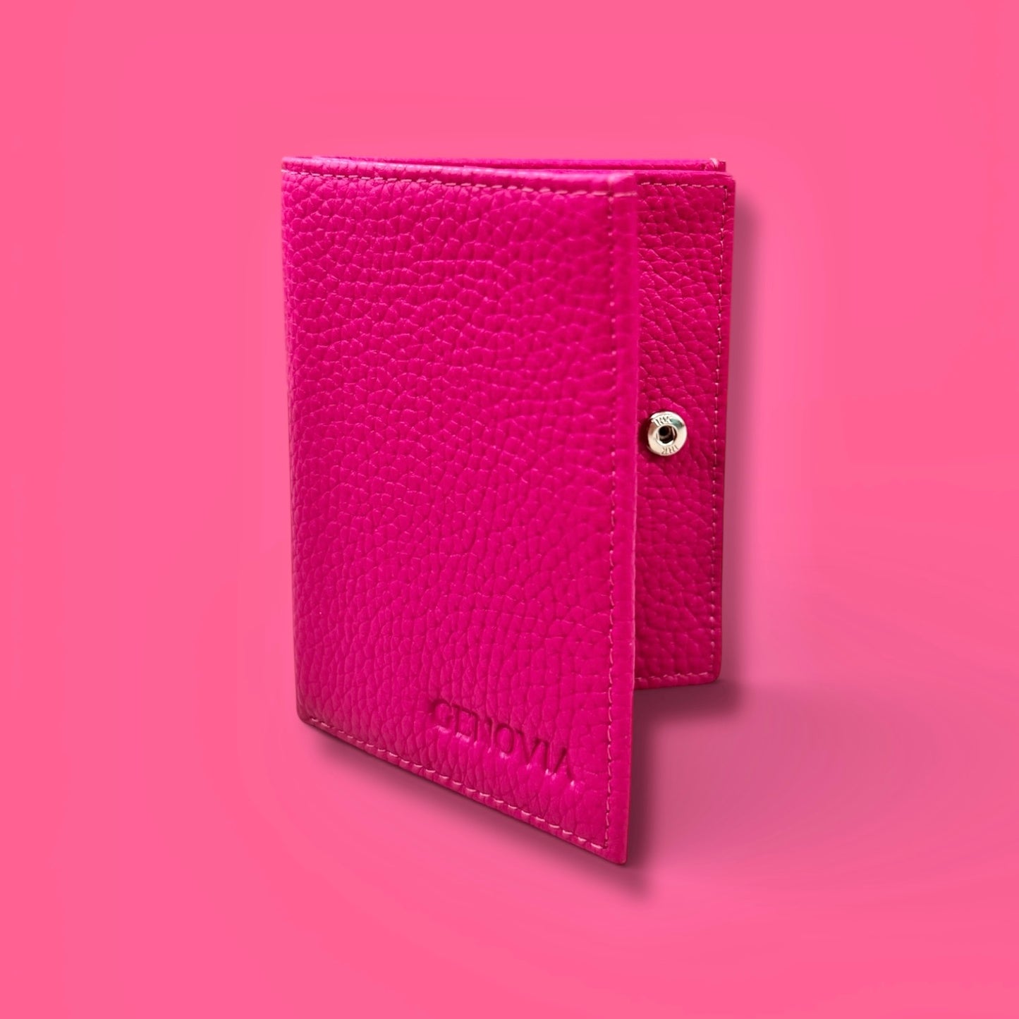 PORTACARTE VERA PELLE CON TASCA ZIP INTERNA