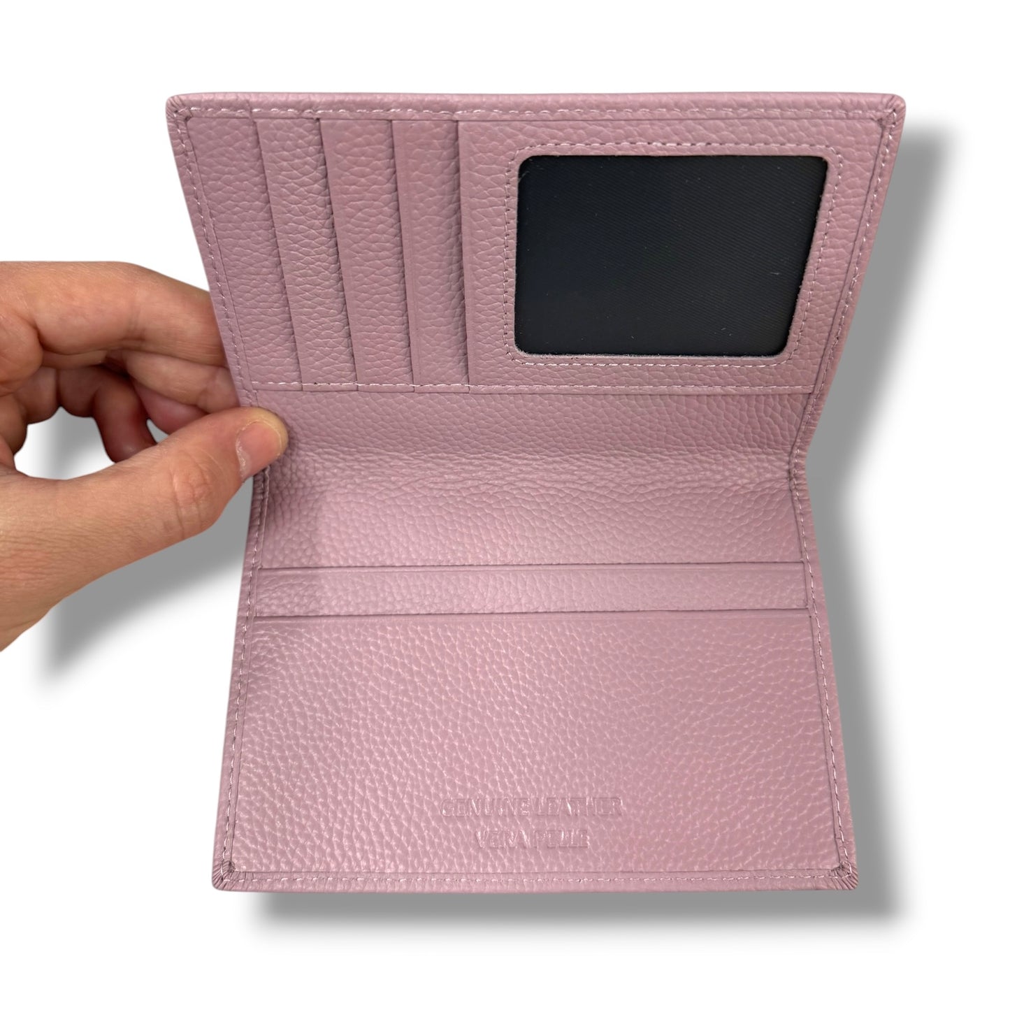 PORTAPASSAPORTO E CARTE DI CREDITO IN VERA PELLE
