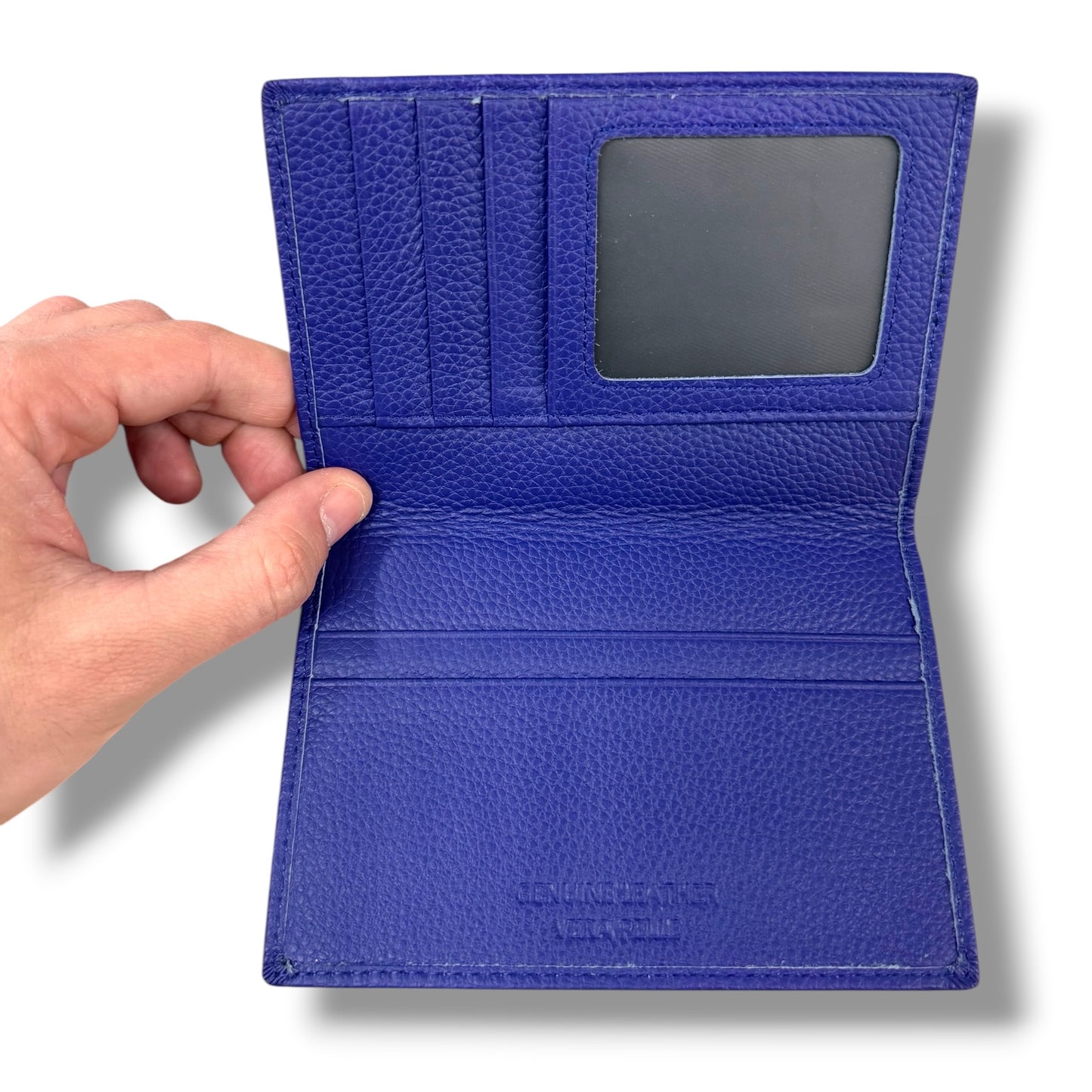 PORTAPASSAPORTO E CARTE DI CREDITO IN VERA PELLE